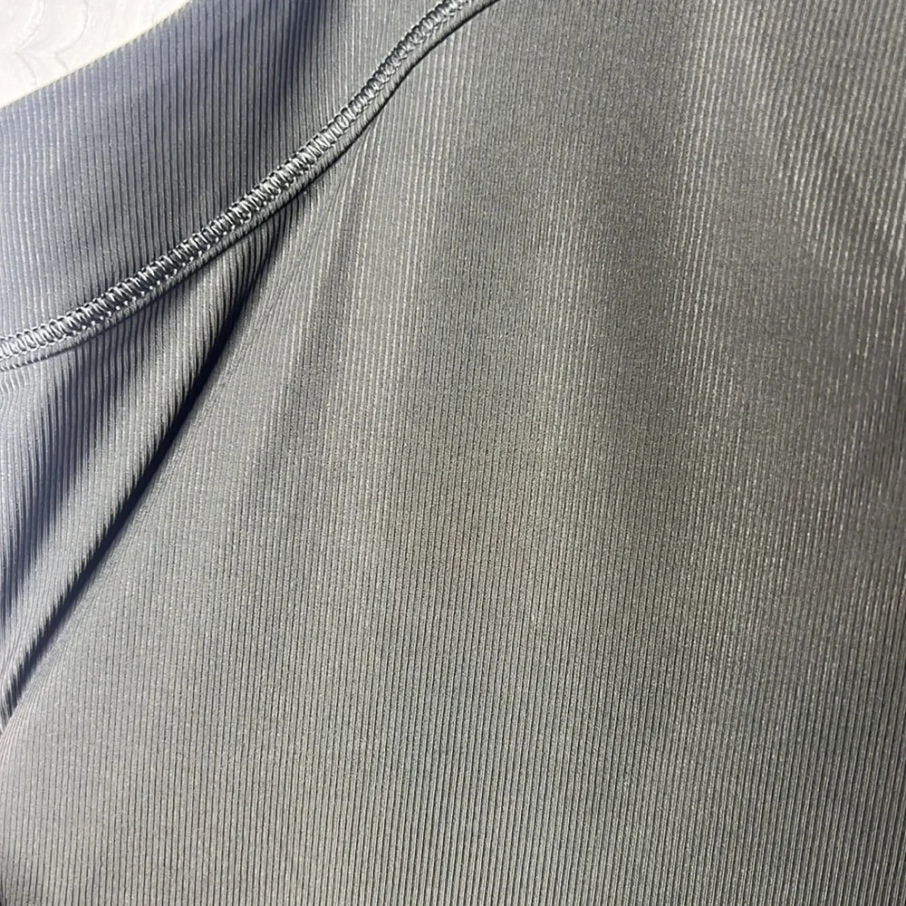 Spanx Go Lightly Ribbed Tie Back Tank Dark Olive Green SZ S - Picture 6 of 10